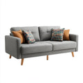 Sofa, 3-osobowa poliester sofa z poduszką, 210 x 88 x 86 cm