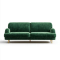 Sofa, Emerald Zielony sofa w Emerald velvet z złotym dememetalem Emerald, 220 x 90 x 82 cm